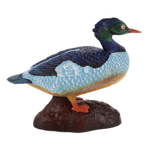 HANABASS Simulationstiermodell Tierfiguren realistisches Entenmodell Modell Figur Stockenten-Statue Simulation von Tierornamenten Entenfigur Dekoration Lernmodell Solides Tiermodell Plastik von HANABASS