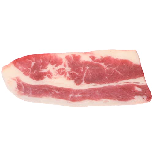 HANABASS Künstliches Rindfleisch Modell Realistisches Kunstlebensmittel für Dekoration Lebensechte Rindfleischscheiben Spielzeug PVC Fleischrequisite für Küche und Restaurant von HANABASS