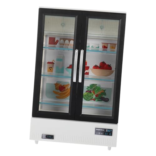 HANABASS Simuliertes Kühlschrankspielzeug Mini-Spielzeugkühlschrank Kühlschrank Mini House Decor Mini -Kühlschrank Kühlschrank Mini Kühlschrank Mini Möbel Abs Weiß von HANABASS
