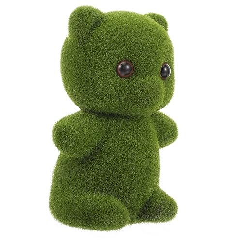 HANABASS Simuliertes Moosbär Mini-Flockbären Bärendekor gefälschte Moosbärenpuppe bär Puppe Party kleines Bärenornament Cartoon-Bär-Figur süße Bärenfigur Bär Figur Styroporschaum Grün HANABASS Simuliertes Moosbär Mini-Flockbären Bärendekor gefälschte Moosbärenpuppe bär Puppe Party kleines Bärenornament Cartoon-Bär-Figur süße Bärenfigur Bär Figur Styroporschaum Grün von HANABASS