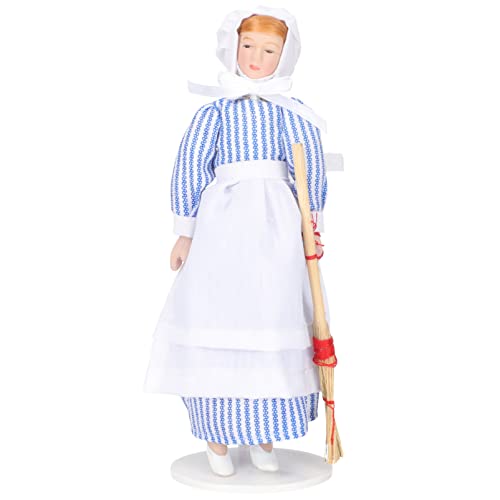 HANABASS Skalierungsmodell Dienstmädchenfiguren Miniatur Puppe Kinderspielzeug Mini-Figuren-Modelle Menschen Maßstabsgetreue Modelle People -figurenmodell Winzige Menschenfiguren Keramik von HANABASS