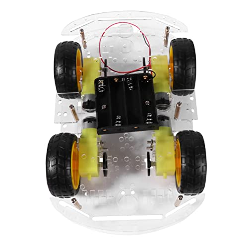 HANABASS Smart Car Chassis Chassis-Kit Selbstversammlung Chassis Plastik Black HANABASS Smart Car Chassis Chassis-Kit Selbstversammlung Chassis Plastik Black von HANABASS