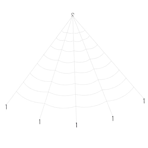 HANABASS Spinnennetz Dekoration Für Halloween Netz Weiß Fächerförmig Requisiten Für Party Und Außendekoration Wiederverwendbar Robust Und Langlebig von HANABASS