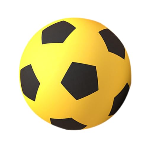 HANABASS Stiller Fußball Jonglieren mit Fußball für drinnen Lautloser Fußball für Kleinkinder Fußballspielzeug Hallenfußball für den Heimgebrauch Weicher Fußball für zu Hause PU-Schaum Gelb HANABASS Stiller Fußball Jonglieren mit Fußball für drinnen Lautloser Fußball für Kleinkinder Fußballspielzeug Hallenfußball für den Heimgebrauch Weicher Fußball für zu Hause PU-Schaum Gelb von HANABASS