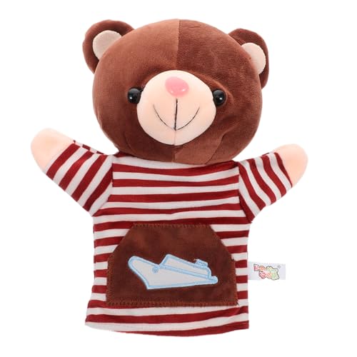 HANABASS Stofftier Handpuppe Handpuppen Puppenbühne Für Tragbare Puppen Plüschtiere Geschichtenerzählspielzeug Bären Handpuppe Interaktives Eltern Kind Hellbraunes Tuch HANABASS Stofftier Handpuppe Handpuppen Puppenbühne Für Tragbare Puppen Plüschtiere Geschichtenerzählspielzeug Bären Handpuppe Interaktives Eltern Kind Hellbraunes Tuch von HANABASS