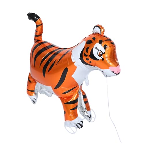 HANABASS Süßer Tiger Ballon mit Rädern Selbststehende Aufblasbare Tierdeko für Kindergeburtstagsfeiern im Tiger Thema Partydekoration für Kleine Tierfreunde HANABASS Süßer Tiger Ballon mit Rädern Selbststehende Aufblasbare Tierdeko für Kindergeburtstagsfeiern im Tiger Thema Partydekoration für Kleine Tierfreunde von HANABASS