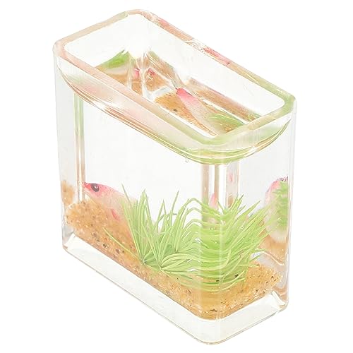 HANABASS -Tankmodell Mini Dekoration Panzer gefälschter Fisch Aquarium Aquarium Szene klein winzige Fischbecken winzige Spielsachen winzige Dinge Fischtankmodell von HANABASS