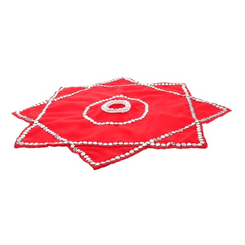 HANABASS Tanztaschentuch Kleiner Schal Performance Requisiten Seidenschals Für Spiel Sensory Schals Spiel Schals Tanz Schals Taschentuch Seide Jonglier Schals Stoff Rot von HANABASS