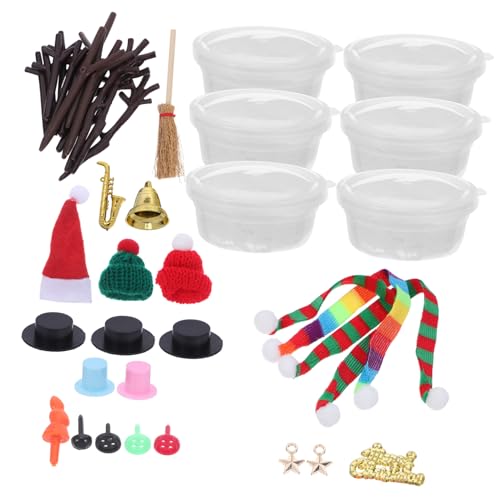 HANABASS Teiliges DIY Schneemann Bastelset für Modelliermasse Bunte Weihnachtsdeko Einfaches Basteln für Winter und Weihnachtsfeier und Partyspaß HANABASS Teiliges DIY Schneemann Bastelset für Modelliermasse Bunte Weihnachtsdeko Einfaches Basteln für Winter und Weihnachtsfeier und Partyspaß von HANABASS