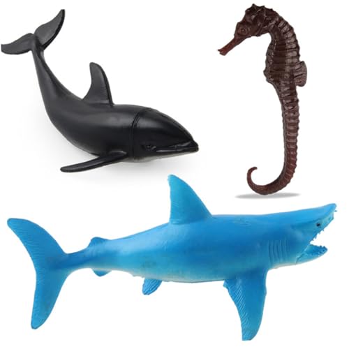 HANABASS Teiliges PVC Meerestiere Figuren Realistische Simulation Stabile Pädagogisches für Geeignet als und Partydeko Zufällige Farbe Zufällige Farbe von HANABASS