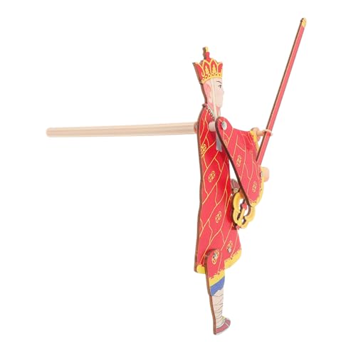 HANABASS Traditionelle Chinesische Holzschattenpuppe Die Reise nach Westen Robustes Kinderspielzeug aus Holz für Kreatives Puppentheater und Frühe Bildung Kulturelles Bastelspielzeug von HANABASS