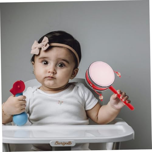 HANABASS Traditionelle Kleine Handtrommel für Kleinkinder mit Sicherem Burrfreiem Design Pädagogisches Orff Instrument Rhythmus und Musikalischem Interesse Geeignet für Kindergarten und von HANABASS
