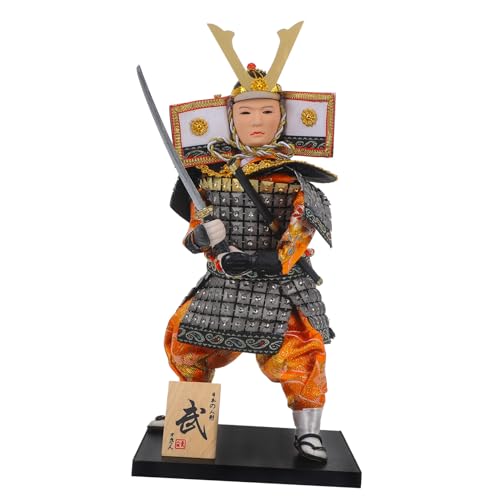 HANABASS Traditionelle Samurai Puppe Japanische Stil Dekoration Handgefertigte Samurai Figur für Wohnkultur Tischdeko für Japanischen Stil HANABASS Traditionelle Samurai Puppe Japanische Stil Dekoration Handgefertigte Samurai Figur für Wohnkultur Tischdeko für Japanischen Stil von HANABASS