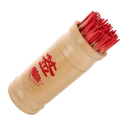 HANABASS Traditioneller Chinesischer Divinations Stick aus Bambus mit Tragbarem Gebets Eimer für Tempel und Klöster Leicht Retro für Spirituelle Rituale und Kulturelles Lernen HANABASS Traditioneller Chinesischer Divinations Stick aus Bambus mit Tragbarem Gebets Eimer für Tempel und Klöster Leicht Retro für Spirituelle Rituale und Kulturelles Lernen von HANABASS