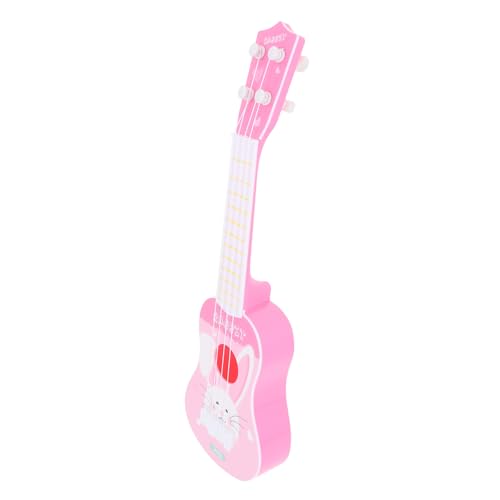 HANABASS Ukulele Plastik Anfänger Musikinstrument Cartoon Motiv für Jungen und Mädchen Frühes Lernspielzeug Geburtstag Party von HANABASS