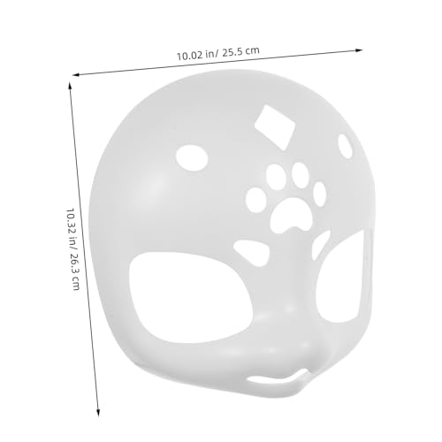 HANABASS Unbemalte Tiermaske Basis Furry Kostümmaske DIY Blank Weißer Kunststoff Fursuit Kopf für Halloween Karneval Cosplay Party Zubehör HANABASS Unbemalte Tiermaske Basis Furry Kostümmaske DIY Blank Weißer Kunststoff Fursuit Kopf für Halloween Karneval Cosplay Party Zubehör von HANABASS
