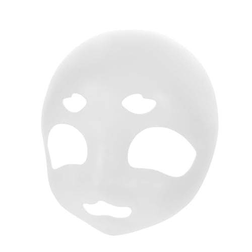 HANABASS Unbemalte Weiße Fursuit Maske aus Kunststoff Leichte DIY Tierkopf-maske für Cosplay Halloween Karneval und Maskenball Komfortabel und Vielseitig Einsetzbar von HANABASS