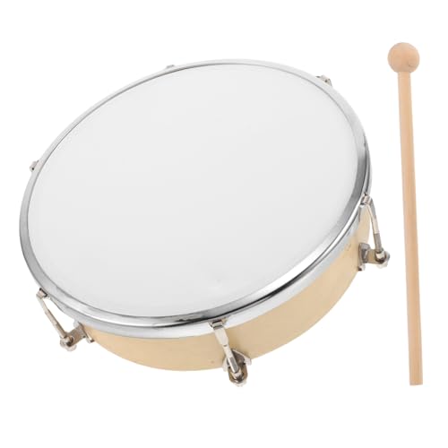 HANABASS Verstellbare Holzrahmen Robustes Orff-Musikinstrument für Kleinkinder Vorschule Familie Rhythmusförderndes Trommelspielzeug von HANABASS