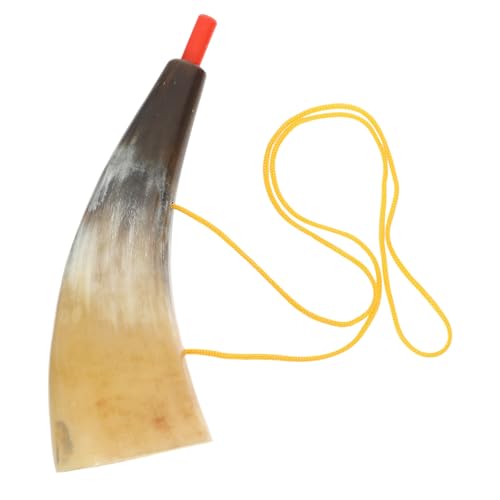 HANABASS Viking Horn Authentisches Piratenhorn für Kostüme aus Robustem Ochsenhorn für Rollenspiele Halloween und Fotoshootings Leicht und Tragbar Zufälliger Farbe Zufällige Farbe von HANABASS