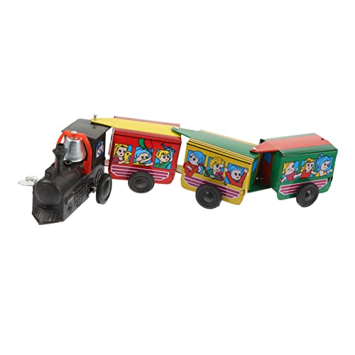 HANABASS Vintage Aufzieh Zug für Interaktives Eisenbahnspielzeug mit Waggons Schreibtischdekoration für Kreatives ohne Batterien HANABASS Vintage Aufzieh Zug für Interaktives Eisenbahnspielzeug mit Waggons Schreibtischdekoration für Kreatives ohne Batterien von HANABASS