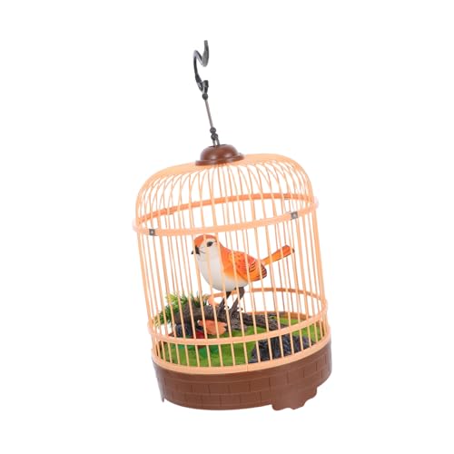 HANABASS Voice Activated Induction Vogelkäfig mit Zwitschernden Flatternden Vögeln Realistische Geräusche und Kleines Elektronisches für Kleinkinder Dekoratives Naturmotiv HANABASS Voice Activated Induction Vogelkäfig mit Zwitschernden Flatternden Vögeln Realistische Geräusche und Kleines Elektronisches für Kleinkinder Dekoratives Naturmotiv von HANABASS