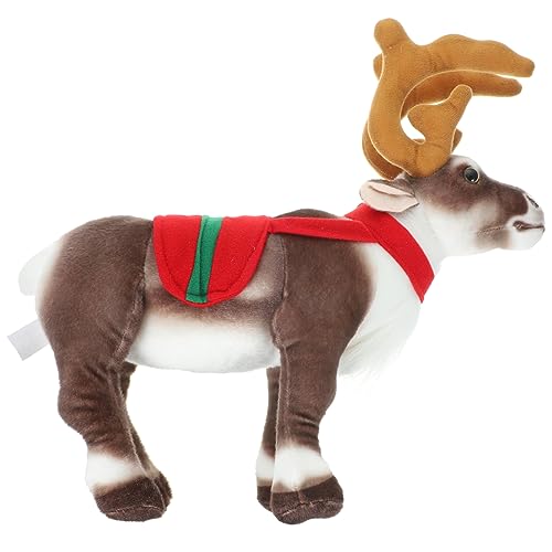 HANABASS Weicher Kleiner Weihnachts Rentier Plüschfigur Niedliche Kuscheltier Dekoration für Festliche und Geschenkidee für Erwachsene HANABASS Weicher Kleiner Weihnachts Rentier Plüschfigur Niedliche Kuscheltier Dekoration für Festliche und Geschenkidee für Erwachsene von HANABASS
