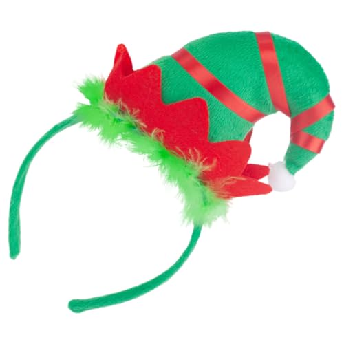 HANABASS Weihnachtlicher Grüner Elfen Kopfschmuck Leichtes Xmas Party Haarband mit Dekorativer Mütze Festliches Accessoire für Erwachsene für Weihnachtsfeiern und Kostümspiele HANABASS Weihnachtlicher Grüner Elfen Kopfschmuck Leichtes Xmas Party Haarband mit Dekorativer Mütze Festliches Accessoire für Erwachsene für Weihnachtsfeiern und Kostümspiele von HANABASS