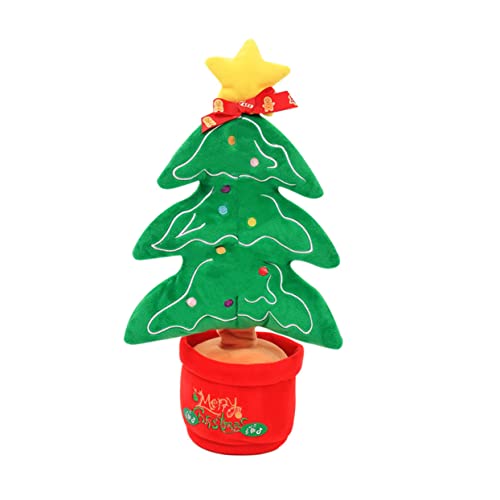 HANABASS Weihnachtliches Singendes Weihnachten Plüschtiere Musikalische Weihnachtsdekorationen Kleinkindspielzeug Drinnen Musical Ornamente Musikalisches Plastik von HANABASS
