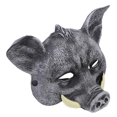 HANABASS Wildschwein Maske für Halloween Tier Cosplay Kostüm Zubehör Vielseitig Einsetzbar für Partys Karneval und Festlichkeiten Detailreiche Verarbeitung Einfach zu Tragen von HANABASS