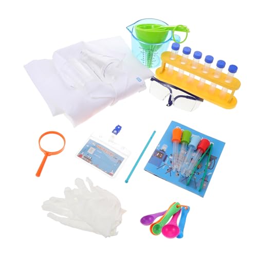 HANABASS Wissenschaft Experimentierkasten Set Chemielabor für Sicheres DIY Experimentierset für Rollenspiele und Schulprojekte Geeignet für Junge und Naturwissenschaftler Zufällige Farbe von HANABASS