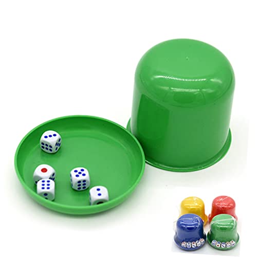 HANABASS Würfelbecher mit Deckel und Bunten Würfeln für Ktv Partys und Barspiele Ergonomisches Design für Besseren Halt für Spiele Wie und HANABASS Würfelbecher mit Deckel und Bunten Würfeln für Ktv Partys und Barspiele Ergonomisches Design für Besseren Halt für Spiele Wie und von HANABASS