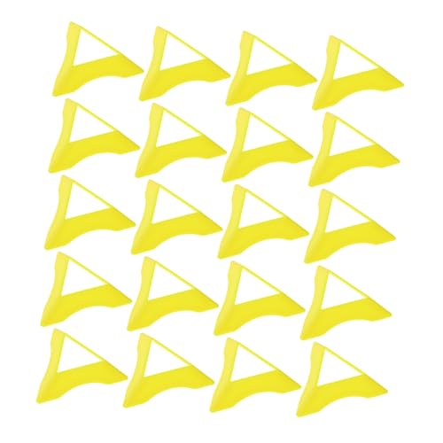 HANABASS Würfelhalter Puzzleständer Display Basis Dreieck Würfelhalter Prisma Würfel Displayhalter Würfel Display Stativ Vergaser Magnetventil Kunststoff Gelb 20 Stück von HANABASS