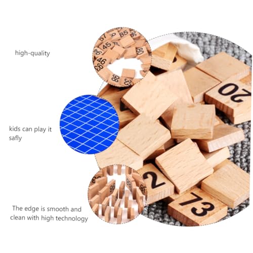 HANABASS Zahlen Holzpuzzle Montessori Lernspielzeug für Ab Jahre Pädagogisches Sortierbrett Denkvermögen Vorstellungskraft und Zahlenverständnis Sicheres Holzspielzeug für Kleinkinder von HANABASS