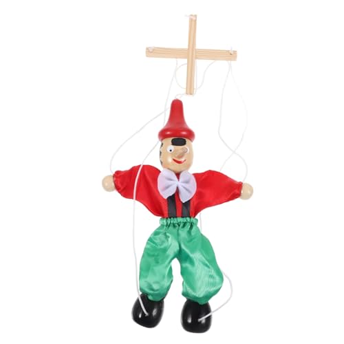 HANABASS Zeichenfolge Marionette Zubehör Für Puppenspiele Puppen Für 8-10 Handpuppe Lustiges Puppenhandwerk Steckpuppenfiguren Holz von HANABASS