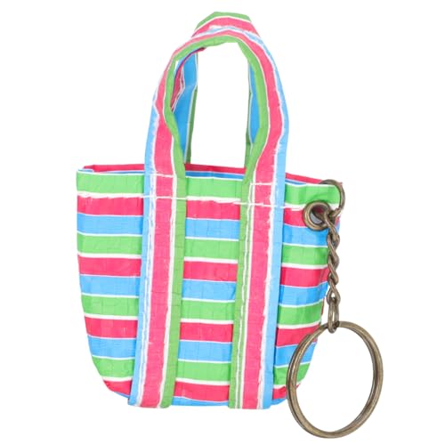 HANABASS Zubehör Für Puppenhäuser Miniatur Klein Winzig Mach Es Mini Mini-einkaufstaschen Mini-Handtasche Verschleißfeste Mini-Einkaufstasche Schöne Mini-Einkaufstasche Stoff von HANABASS