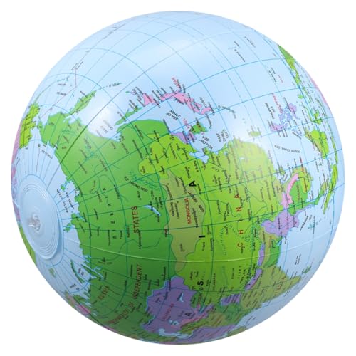 HANABASS aufblasbarer aufblasbarer Wasserballon Pool Party Dekorationen Zubehör für Strandpartys Globe Toy Kugel aufblasen aufblasbarer Ball Strandspielzeug für Mädchen PVC Blau von HANABASS