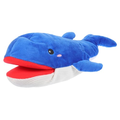 HANABASS dekoratives Handspielzeug Plüschwal Handpuppe Wal Walpuppen kinderspielzeug kreatives Handspielzeug Storytime Tierspielzeug Storytime-Handspielzeug PP Baumwolle von HANABASS