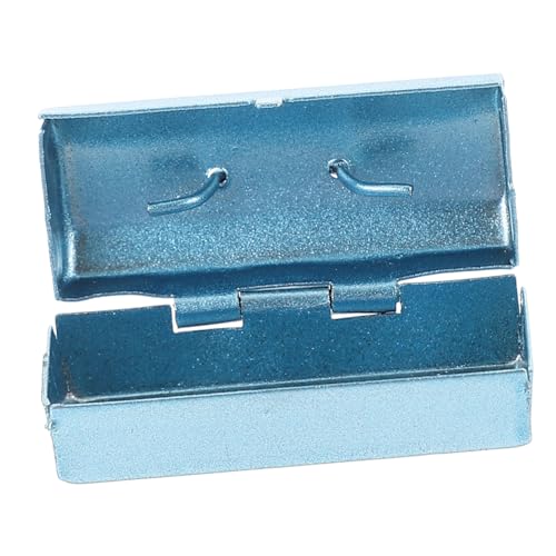HANABASS kleine Werkzeugkiste Miniatur Kinderspielzeug Kleinkindspielzeug Kleiner Werkzeugkoffer mini Tiny House Werkzeugkoffer Toolbox-Modell Eisen Blue HANABASS kleine Werkzeugkiste Miniatur Kinderspielzeug Kleinkindspielzeug Kleiner Werkzeugkoffer mini Tiny House Werkzeugkoffer Toolbox-Modell Eisen Blue von HANABASS