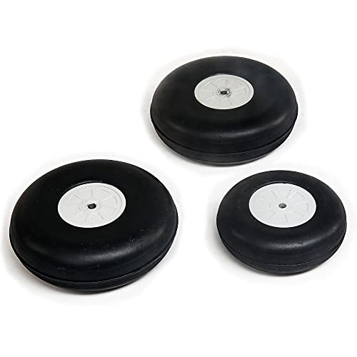 Wheel Set, 5" (2) & 4" (1): OV-10 Bronco von HANGAR 9