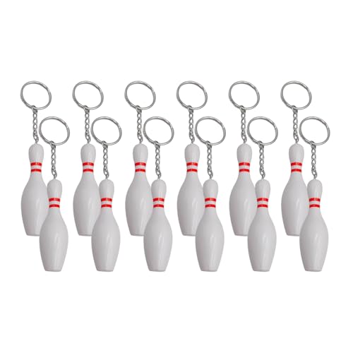 HANGELI Bowlingnadel-Schlüsselanhänger, Bowling-Schlüsselhalter, Rucksack, Geldbörse, Charm-Anhänger, Schlüsselanhänger, Zubehör, Kindergeburtstag, Partyzubehör, 12 Stück HANGELI Bowlingnadel-Schlüsselanhänger, Bowling-Schlüsselhalter, Rucksack, Geldbörse, Charm-Anhänger, Schlüsselanhänger, Zubehör, Kindergeburtstag, Partyzubehör, 12 Stück von HANGELI