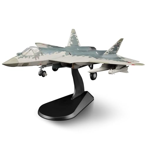 HANGHANG 1/72 Militär Modellflugzeug Su-57 01 Legierung Kampfflugzeug Modellflugzeug Modellflugzeug für Sammlungen und Displays HANGHANG 1/72 Militär Modellflugzeug Su-57 01 Legierung Kampfflugzeug Modellflugzeug Modellflugzeug für Sammlungen und Displays von HANGHANG