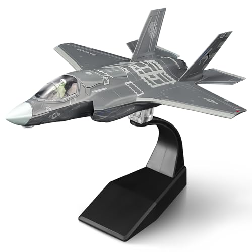 HANGOU 1/72 F-35B Lightning II (Flugmodus) Militärisches Modellflugzeug Kämpfer aus Legierung Modellflugzeug zum Sammeln und Ausstellen von HANGOU
