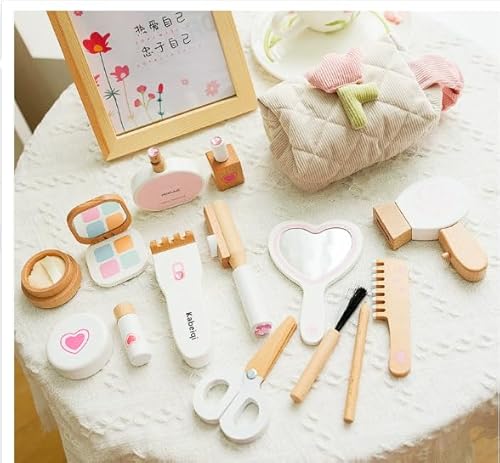 Holz Kinderschminke Set für Mädchen, die Kinder Machen - Spielrollen -Set Spielen - Ästhetisches Kit Spielen, hölzerne Spielzeug Weihnachtsgeburtstagsgeschenk, geeignet für 3 4 5 6 7 Jahre 7 Jahre Holz Kinderschminke Set für Mädchen, die Kinder Machen - Spielrollen -Set Spielen - Ästhetisches Kit Spielen, hölzerne Spielzeug Weihnachtsgeburtstagsgeschenk, geeignet für 3 4 5 6 7 Jahre 7 Jahre von HANMONY