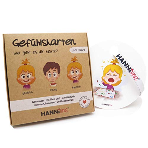 HANNIline® Gefühlskarten für Kleinkinder zwischen 2-7 Jahren - Emotionen gemeinsam entdecken von HANNIline