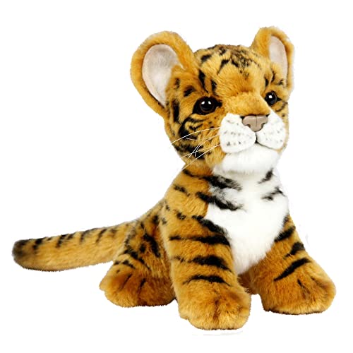 Hansa – Plüsch Tiger braun Baby sitzend 18 cmH (ersetzt 3421) von Hansa