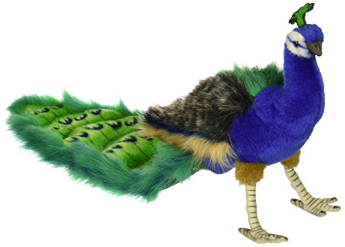 Peacock Plush Soft Toy by Hansa. 5433. 24cm by Hansa von Hansa