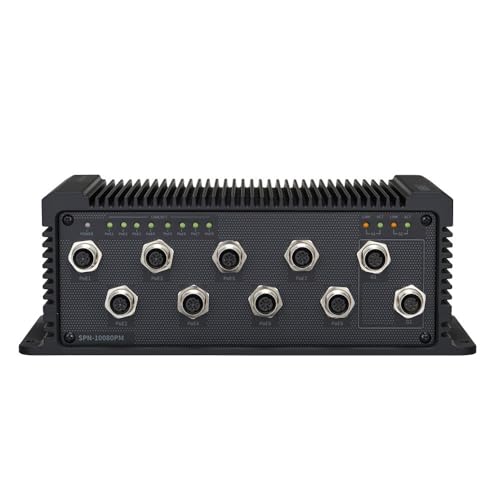 HANWHA SPN-10080PM commutateur réseau Aucun Connexion Ethernet, supportant l'alimentation via ce Port (PoE) Noir von HANWHA