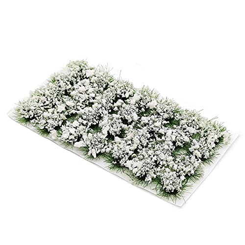 HAOBIN 1 Schachtel Modellbau Gras MäRklin Miniatur Deko Modellbau ZubehöR Architektur ZubehöR Modellbau Landschaft Tabletop GeläNde MäRklin Verwendet FüR DIY Eisenbahn Landschaft Garten deko (weiß) von HAOBIN