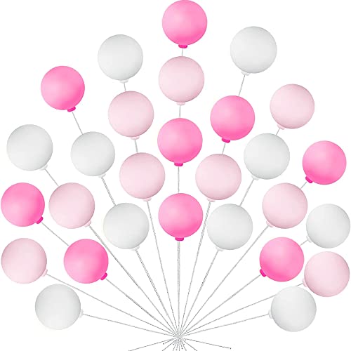 HAOBIN 30 StüCk Kuchen Dekoration Kugel Torten Deko Kugel Cupcake Topper Diy Mini Ballon Kuchen Topper Ball Kuchen Deko Luftballon Tortendeko Jahrestag Geburtstagsfeier Hochzeitstorte Dekoration (B) HAOBIN 30 StüCk Kuchen Dekoration Kugel Torten Deko Kugel Cupcake Topper Diy Mini Ballon Kuchen Topper Ball Kuchen Deko Luftballon Tortendeko Jahrestag Geburtstagsfeier Hochzeitstorte Dekoration (B) von HAOBIN