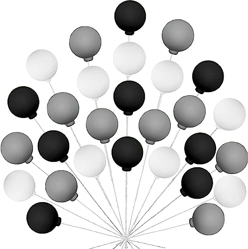 HAOBIN 30 StüCk Kuchen Dekoration Kugel Torten Deko Kugel Cupcake Topper Diy Mini Ballon Kuchen Topper Ball Kuchen Dekorationen Luftballon Tortendeko Jahrestag Geburtstagsfeier Hochzeitstorte Deko (E) HAOBIN 30 StüCk Kuchen Dekoration Kugel Torten Deko Kugel Cupcake Topper Diy Mini Ballon Kuchen Topper Ball Kuchen Dekorationen Luftballon Tortendeko Jahrestag Geburtstagsfeier Hochzeitstorte Deko (E) von HAOBIN